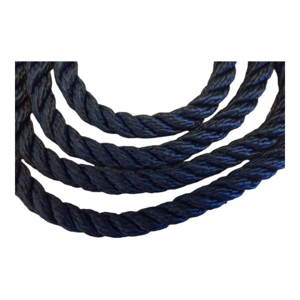Handmade Double/ Brace Rope Slip Lead With Anti Tangle Swivel In Dark Blue