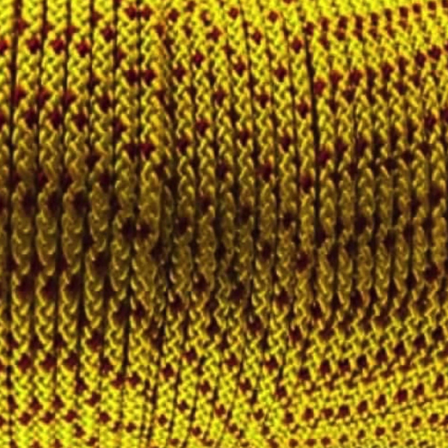 Handmade Lanyard In Yellow With A Red Fleck