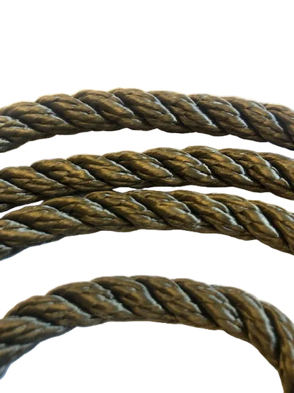 Handmade Double/ Brace 8 mm Rope Slip Lead With Anti Tangle Swivel