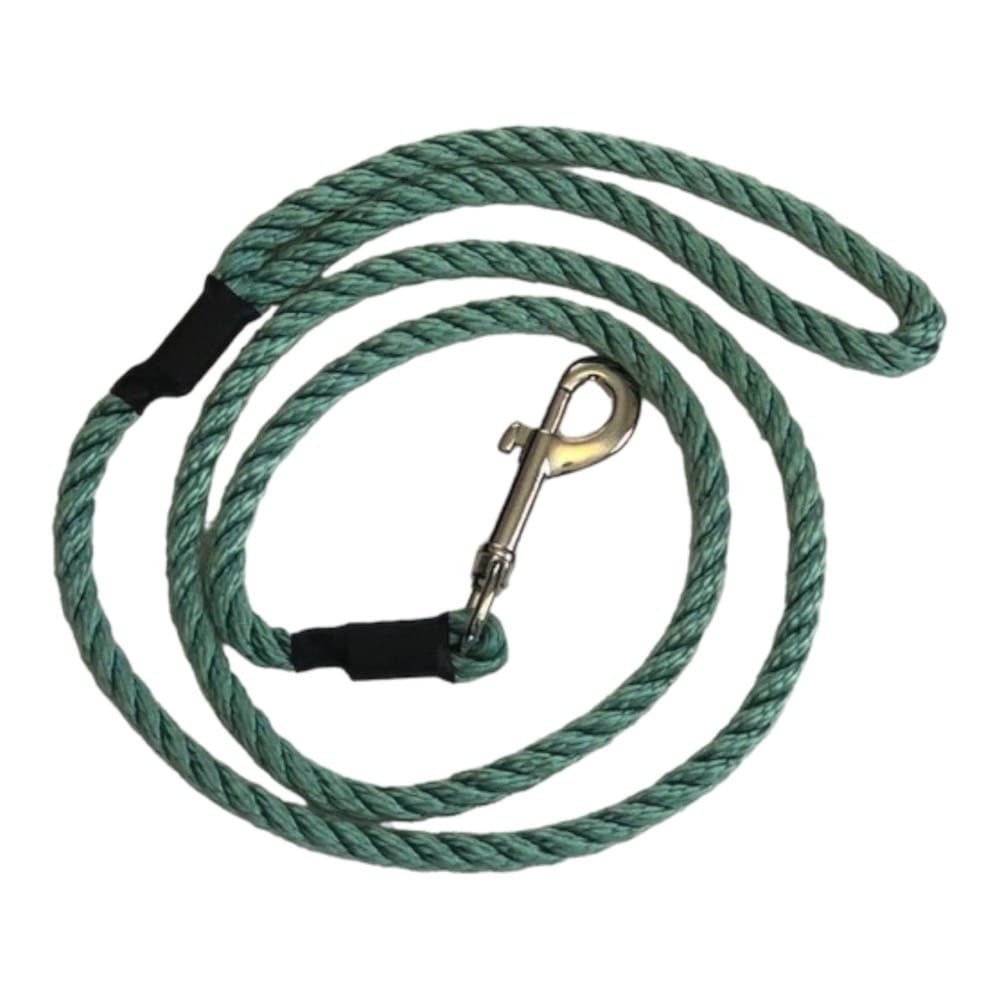 Handmade Rope Clip Lead In Light Teal